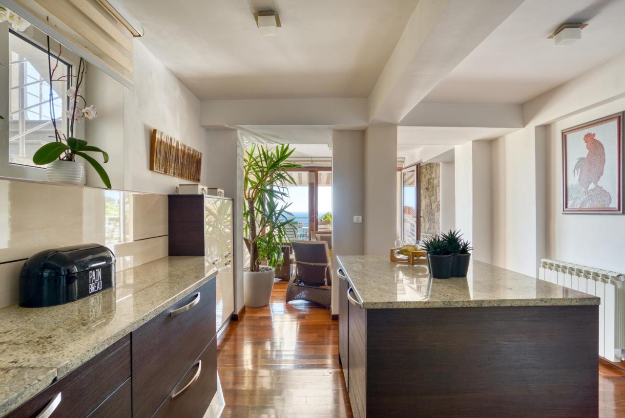 Apartman Marija Lux Sveti Stefan Esterno foto